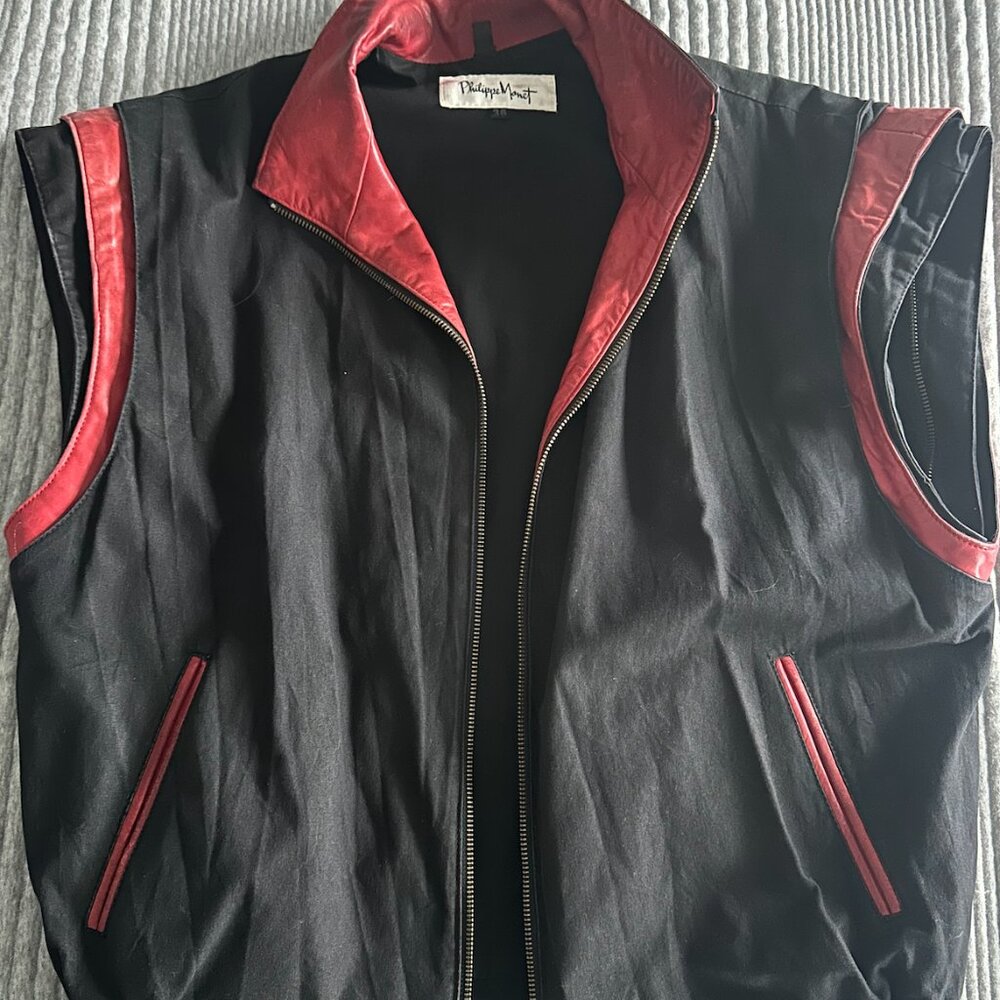 Original vintage leather vest